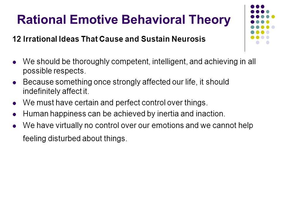Behavioral bioscience as it affects the theory